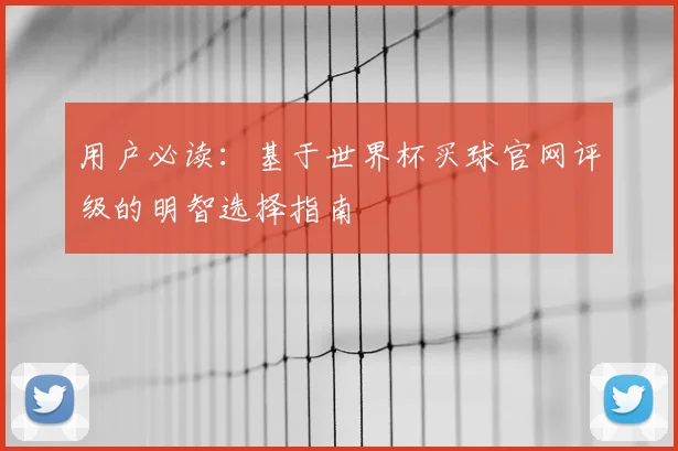 用户必读:基于世界杯买球官网评级的明智选择指南